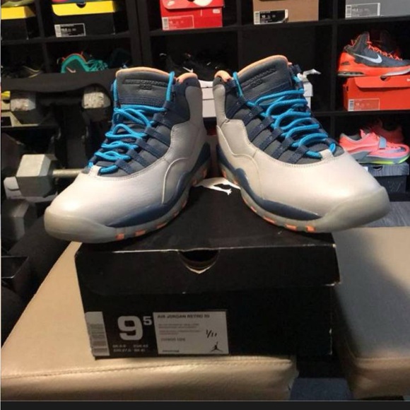 Jordan 10 Charlotte Bobcats size 9.5 - Picture 2 of 4